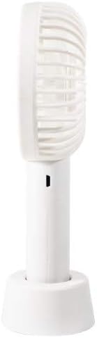 Comfort Zone Personal Handheld Rechargeable Fan, 4 inch, 3 Speed, Lithium Ion Battery, Micro USB Cable, Powerful, Mini Hand Fan, Ideal for Home, Bedroom & Office, CZPF402WT