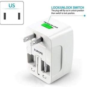 Worldwide Universal Power Adapter, All-in-One International Travel Plug Converter for USA, EU, UK, France, Italy, Australia, India - Portable Wall Charger Plug