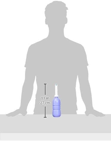 Brondell GoSpa Travel Bidet GS-70 – Portable Peri Bottle for Postpartum & Perineal Care, 400ml Handheld Bidet with Angled Nozzle, Collapsible Design, Nozzle Storage & Travel Bag, Amaranthine