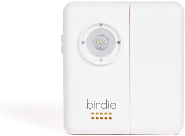She's Birdie - The Original Personal Safety Door Alarm for Travel, at Home, or Window Security - Portable, Loud Siren, Flashing Light Alert + Built in Flashlight, Rechargeable, Rental Safe (Coconut)