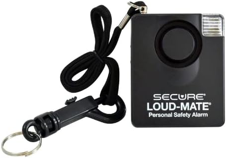 Secure Safety Solutions Loud-Mate 130 dB Panic Alarm Emergency Alert for Personal Safety and Protection Against Attackers, Mugging, Robbery - Extra Loud Siren with Light for Women & Men Self Defense