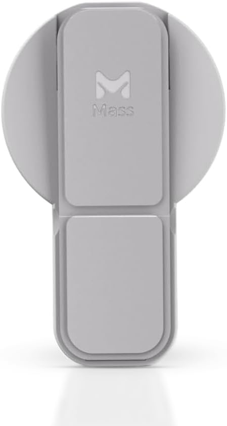 Planet Grip Compatible with MagSafe-Style iPhone Devices, Made from with a Slim Foldable Holder for Secure Magnetic Attachment and one-Hand use (Titanium) by Mass