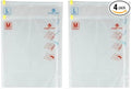 Eagle Creek Pack-It Compression Bags for Travel Set - Featuring One-Way Pressure Valve & Zip - For Efficient Travel Bag Packing - Water Resistant - Clear - Medium/Large (Pack of 2)