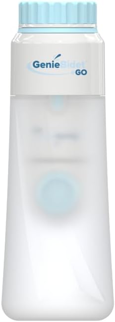 GenieBidet Upgraded 2025 Portable Bidet Rechargeable - Handheld Toilet Bidet Sprayer. On-The-Go Cleaning - Electric Sprayer for Women and Men. Personal Hygiene Cleaning/Postpartum Care.