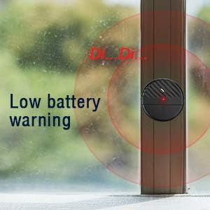 WSDCAM Ultra-Slim Glass Break Detector - 125dB Alarm, Vibration Sensor for Home Security - 4 Pack - Black