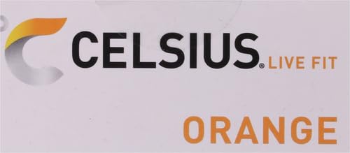 CELSIUS On-the-Go Powder Stick Zero Sugar,Orange,5.20 Oz,(Pack of 28)