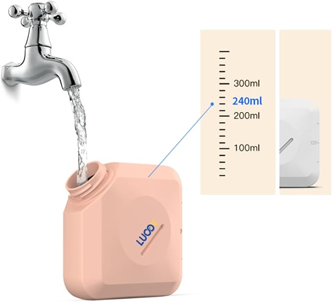 Portable Bidet for Toilet or Travel 2 of Pack.Handheld Bidet for Postpartum Perineal Care,Hemorrhoid Treatment,and Baby,Elderly,Sprayer,Bio, Personal bidets (Orange+Pink)