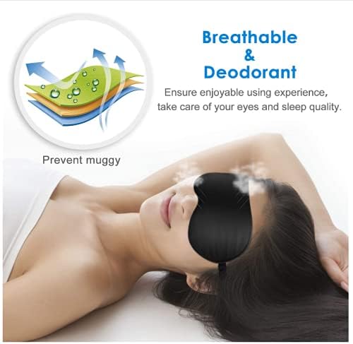 JEFlex Natural Silk Sleep Mask Blindfold, Super-Smooth Eye Mask