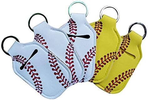 Daisy Lane Hand Sanitizer Holder for Backpack Kids Travel Size Baseball Softball Keychain