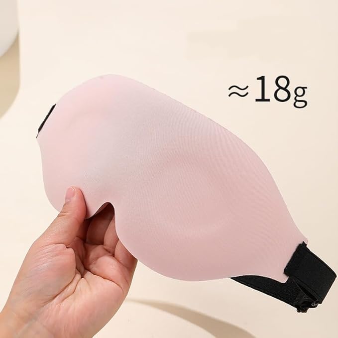 Zero Eye Pressure Sleep Mask for Side Sleepers, 3D Blindfold for Travel, Soft Light Blocking Eye Mask for Women Men, Night Sleep Mask for Insomnia Relief, Blackout for Sleeping