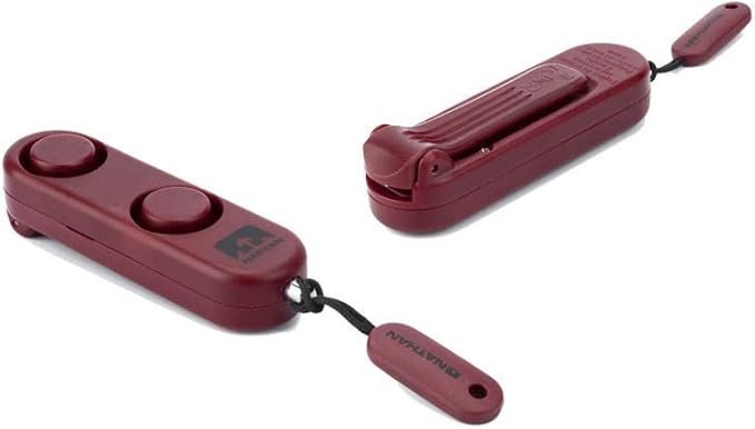 Nathan Personal Alarm Ripcord. SafeRun Siren in Case of Emergency 120DB with/Without Strobe Light. Security Clip for Running, Waking, Hiking, Biking and More. Very Loud and Bright Easy to use, Fast.
