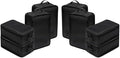 Travel Shoe Bags, Foldable Waterproof Shoe Pouches Organizer-Double Layer (8 Black Shoe Bags)