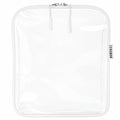 BORSALI TSA Approved Toiletry Bag - Clear Quart Size for 3-1-1 LIquids for Carry On Travel - Toiletries Organizer - Cosmetic Pouch with Zipper - Travel Accessories - White