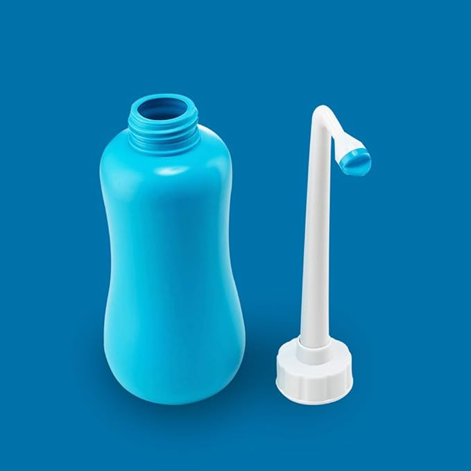 Go Portable Bidet Bottle – Travel Bidet for Gentle Cleansing, Angled Nozzle, Squeeze Bottle Spray, Compact & Leak-Resistant Personal Hygiene Wash (Portable Bidet | Gentle Wash)