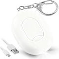 Portable Door Stopper Security Alarm, Door Stopped Alarm When Opened, 130dB Loud Travel Door Stop Alarm with Vibration Sensor & LED Flashing, USB Rechargeable for Hotel Home Safety