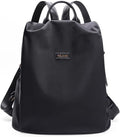 Women's Backpack Purse Nylon Anti-theft Water Resistant Lightweight Small Shoulder Bags for Travle Cute Fashion Computer Bag for Work Daily Laptop Backpack Ladies Black