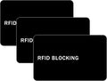 RFID Blocking Card - 3 Pack, Contactless NFC Credit Card ID Protection Safe Bank Card Passport Entire Wallet Purse Shield Protector Blocker Guard (Pack of 3)