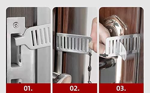 YnFag Portable Door Lock Home Security Door Locker Travel Lockdown Locks (Travel 2)