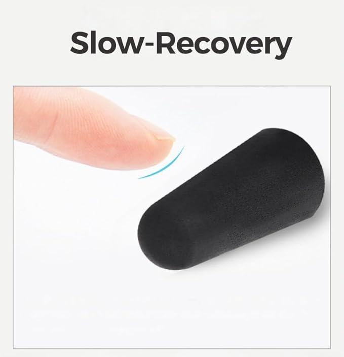 10 Pairs Orange Reusable Ear Plugs, 32dB NRR Noise Reduction, Washable Slow-Rebound Foam Earplugs for Sleeping, Snoring, Work, Concerts, Travel