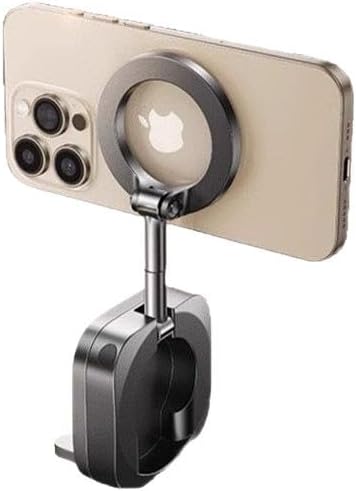 Premium Metal Magnetic Phone Holder - 360° Rotatable Foldable Travel Phone Stand for Airplane, Desk, Flight & Vacation Essentials