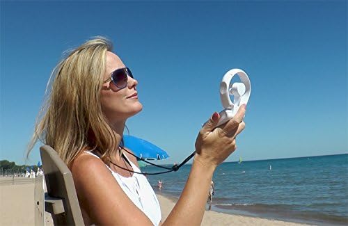 Travelon 3 Speed Personal Folding Fan - White