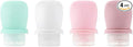 4 Pack 1oz Silicone Travel Bottles Leak Proof Squeeze Bottles For Toiletries Shampoo Conditioner Lotion Salad Dressing Travel Size Containers