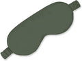 Olive + Crate Eucalyptus Tencel Sleep Mask - Hypoallergenic Eye Mask for Sleeping - Light Blocking Night Masks, Moisture Wicking, Anti-Static Eye Covers - Long Flight Travel Essentials - Forest