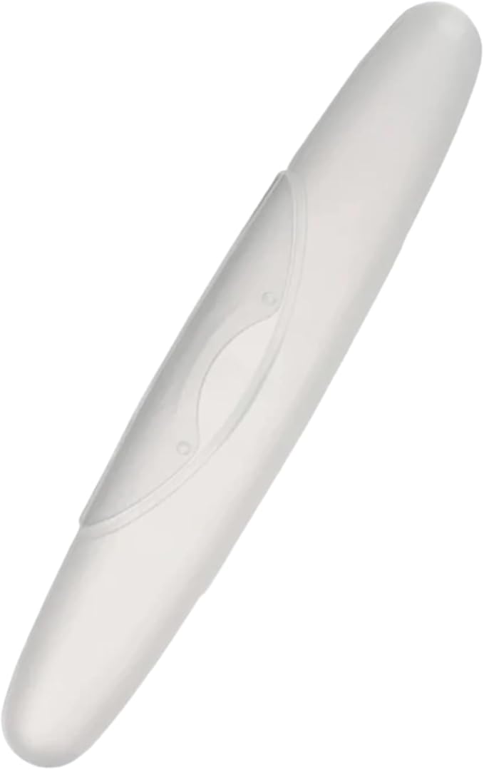 RADIUS Toothbrush Travel Case for Standard Brush, BPA-Free Recycled Plastic, Portable for Bathroom, School, Home, Camping - Translucent (FITS ALL CONVENTIONAL TOOTHBRUSH SOURCE TOOTHBRUSH)