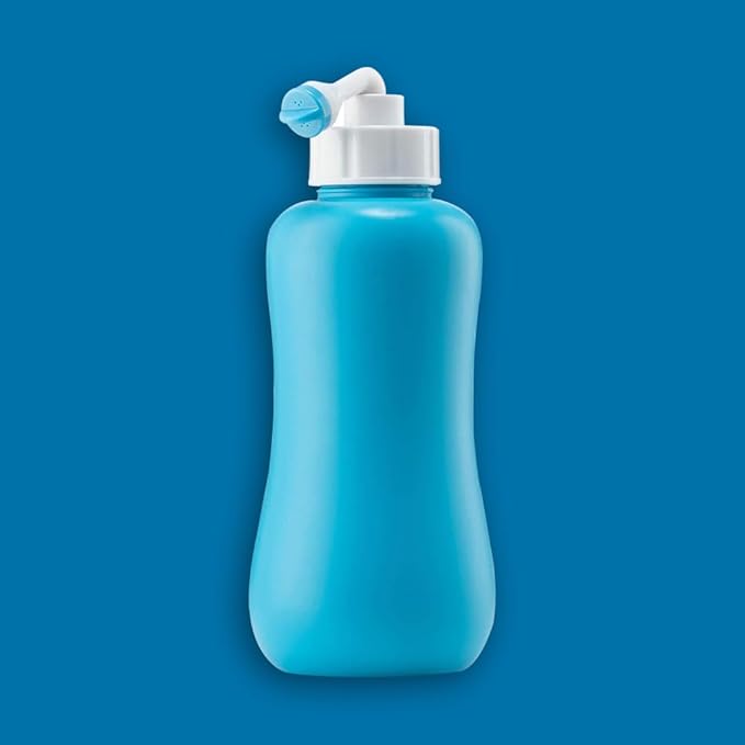 Go Portable Bidet Bottle – Travel Bidet for Gentle Cleansing, Angled Nozzle, Squeeze Bottle Spray, Compact & Leak-Resistant Personal Hygiene Wash (Portable Bidet | Gentle Wash)