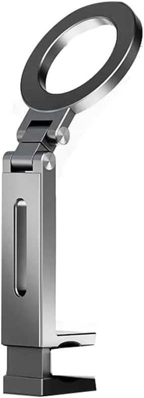 Universal Magnetic Phone Holder Travel Essential Flexible Rotation Hands-Free Airplane Phone Mount for Smartphone Gray
