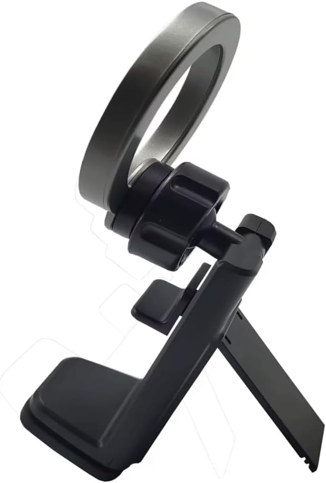 Travel Phone Holder – Clip Mount for Airplane Seat, Luggage Handle & Desk – Universal Foldable Magnetic Stand for iPhone, Car, Rail & Kitchen Use
