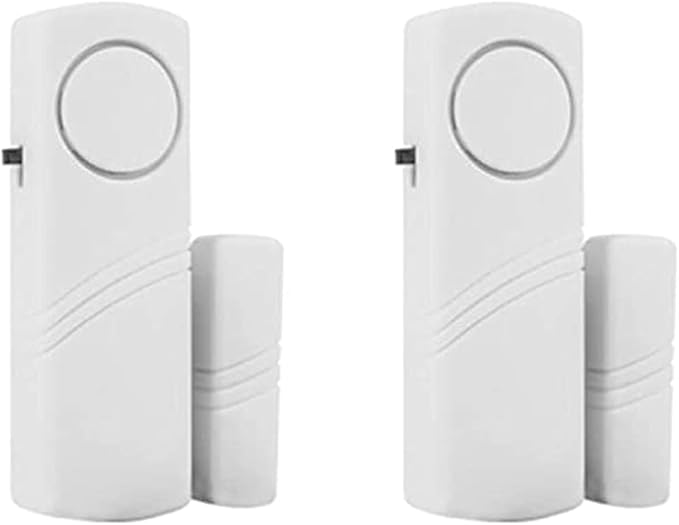 2 Pack Window Alarm Door Alarm for Home Security System, Pool Door Alert for Kids Safety Toddler Door Open Alert Sensor