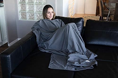 BlueHills 2 Pack Ultra Compact Travel Blanket Pillows Set of Two Lightweight Airplane Traveling Essentials Flight Throws Compact Large Plane – Gray and Peacock Teal