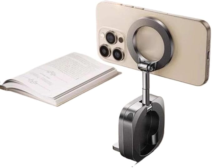 Car Airplane Phone Holder Foldable 360 Degree Rotation Dashboard Stand Compatible with 17 16 15 Travel Essentials Flight