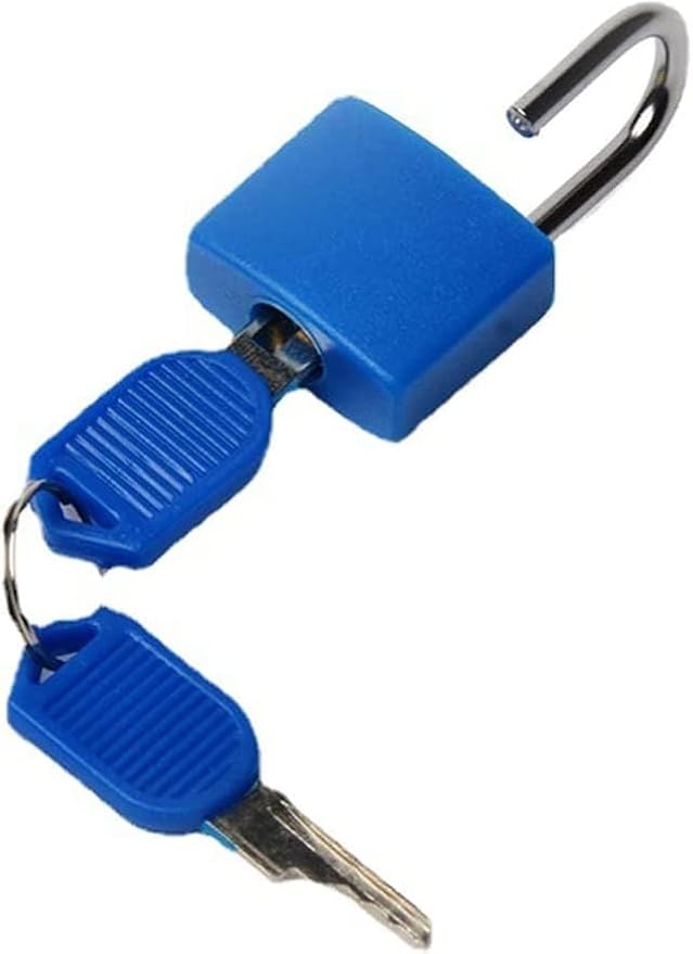4 Pack TSA Approved Luggage Locks - Suitcase Padlocks with Keys, Travel Baggage Locks for School Gym Lockers, Laptop Bags & Outdoor Gear
