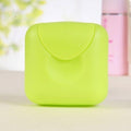 2 Pcs Small Size Plastic Soap Case Holder Container Box Home Outdoor Hiking Camping Travel,2.75 * 2.75 * 1.65 inch Lime Green