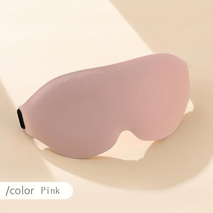 Zero Eye Pressure Sleep Mask for Side Sleepers, 3D Blindfold for Travel, Soft Light Blocking Eye Mask for Women Men, Night Sleep Mask for Insomnia Relief, Blackout for Sleeping
