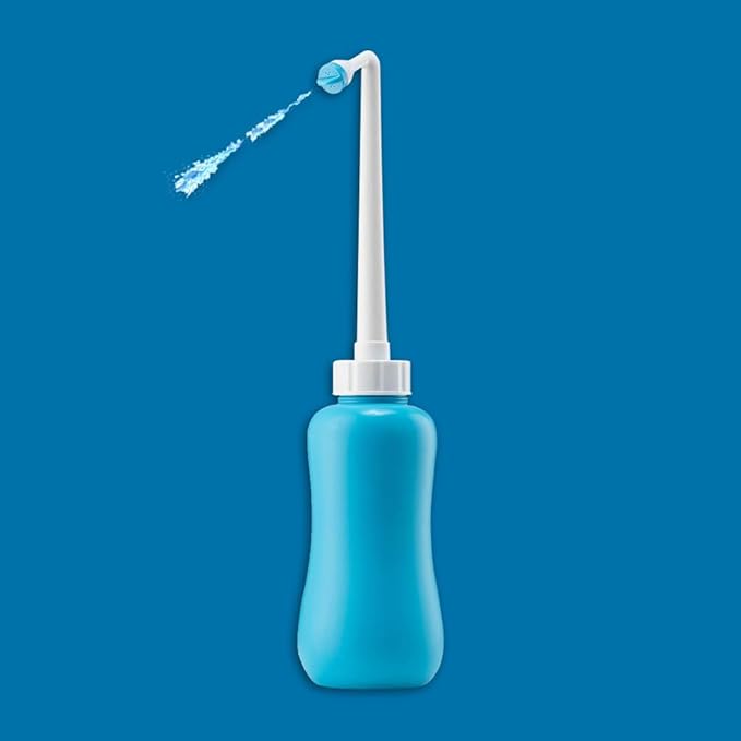 Go Portable Bidet Bottle – Travel Bidet for Gentle Cleansing, Angled Nozzle, Squeeze Bottle Spray, Compact & Leak-Resistant Personal Hygiene Wash (Portable Bidet | Gentle Wash)