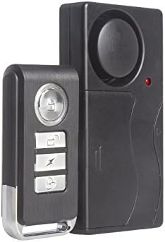 Mengshen Wireless Vibration Alarm, Anti-Theft Burglar Alarm for Bicycle/Bike/Motorcycle/Car/Vehicles/Door/Window, 110db Super Loud (Remote Control Included)