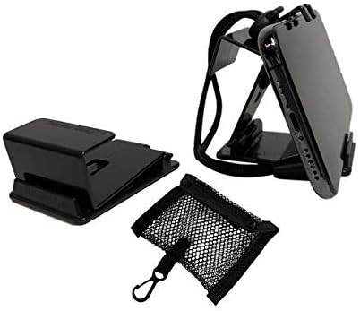 The SkyClip+ Phone & Tablet Holder for Air Travel, Home and Office Use - Inflight Phone Mount & Stand Compatible with iPhone, Android, Kindle and Tablets - Travel Accessory (Black, 3 Pack)