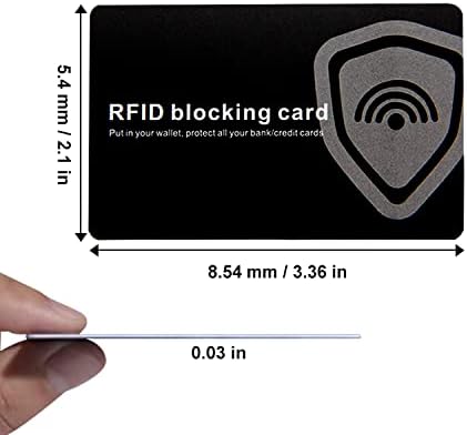 6 Pack RFID Blocking Card, NFC Contactless Credit Card Protector Safe Wallet Shield Bank Card Blocker