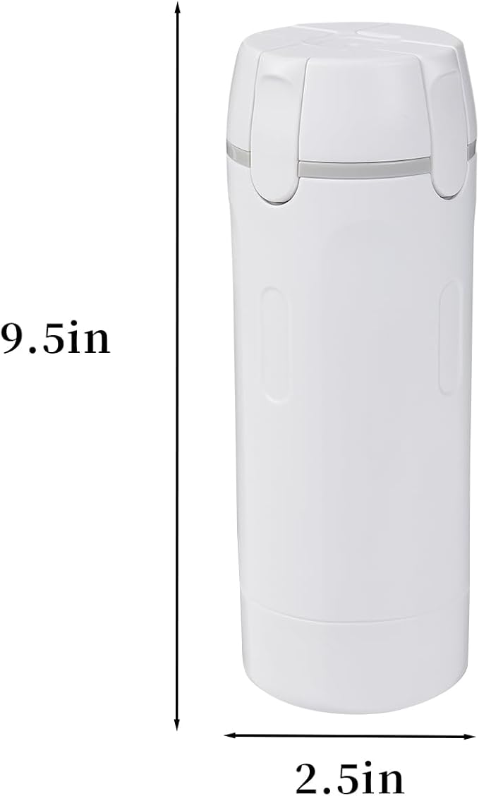 4 in 1 Travel Dispenser,4 Pack 30ML Travel Bottles for Toiletries,Travel Dispenser Bottle,Refillable,Suitable for Storing Shampoo, Shower Gel,Suitable for Vacation Camping and Gym. (White+Green)