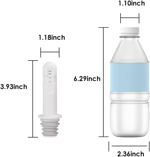 Backpacking Bidet - wower 2 Pack Portable Bidet for Travel, Toilet, or Camping. Compatible with Every Bottle, Portable Shattaf Water Sprayer with 350ml Bottle, Ultralight