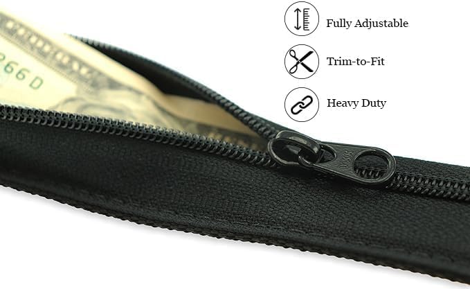 Dakota Travel Money Belt with Hidden Zipper by Thomas Bates (Brown, Adult)