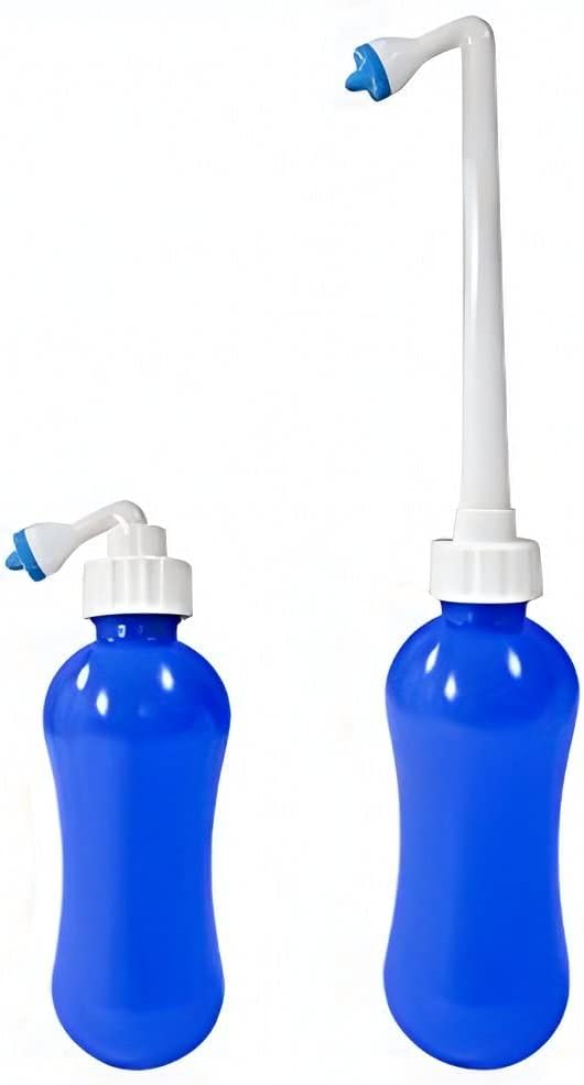 Boss Bidet Mini : The Essential Personal Hygiene and Postpartum Cleaning Spray - Portable Peri Bottle for Women on the Go, Angled Retractable Nozzle, Discrete Bag, Compact 12.5 oz 380 ml Blue