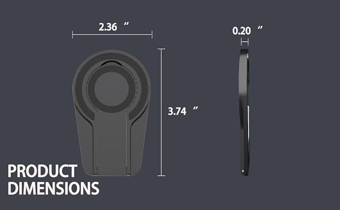 JZD Magnetic Phone Stand, Adjustable Tilt & Height with Strong Metal Base