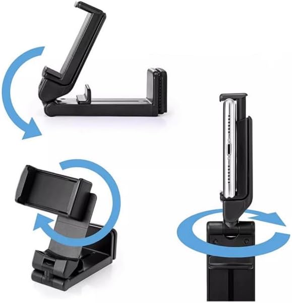 Hands-Free Airplane Phone Holder - Eye-Level Travel Mount for Flight Tray Table, Portable Clip-On Stand for Desk, Train, Luggage - Travel Essentials