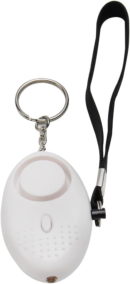 Othmro Safe Sound Personal Alarm 4 Pack 120DB Personal Security Alarm Keychain with LED Lights, Emergency Safety Alarm for Women, Men, Children, Elderly White