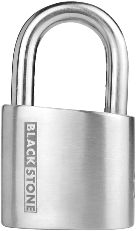 Blackstone Anti-Theft Loud 130db Alarm Padlock Weather Proof Heavy Duty Multi Purpose (12mm Shackle)