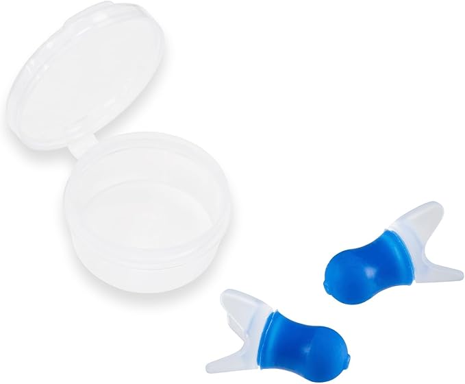 Lewis N. Clark Comfortable Noise Cancelling Ear Plugs for Airplane, Mountain Hiking, Sound Reduction + Altitude Sickness Relief with Included Reusable Travel Case, One Size